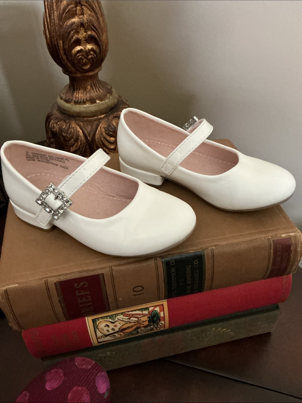 Girls -Sz 9- Mary Jane SHOES Bundle Toddler ~ 3 Pairs - White, Black, Pink - Picture 2 of 16